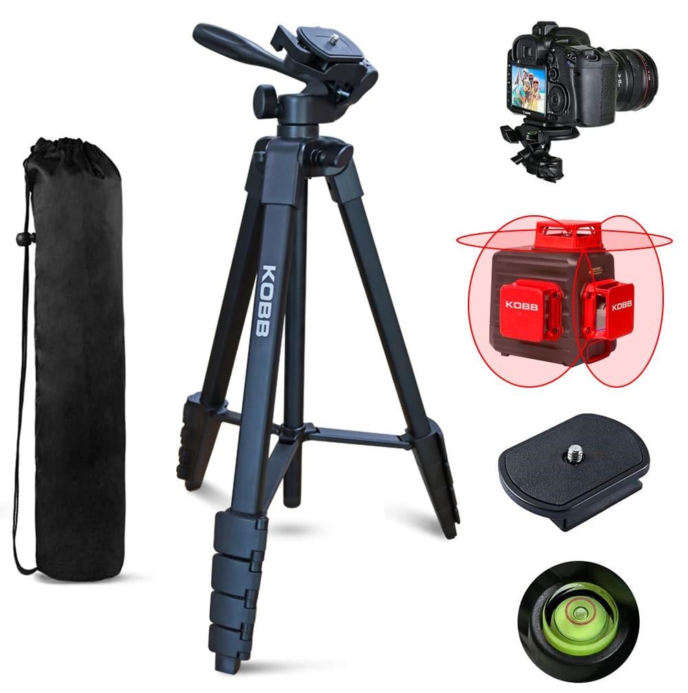 KOBBKOBB KBL16T 160CM Su Terazili Profesyonel Alüminyum Lazer TripodKBL16T