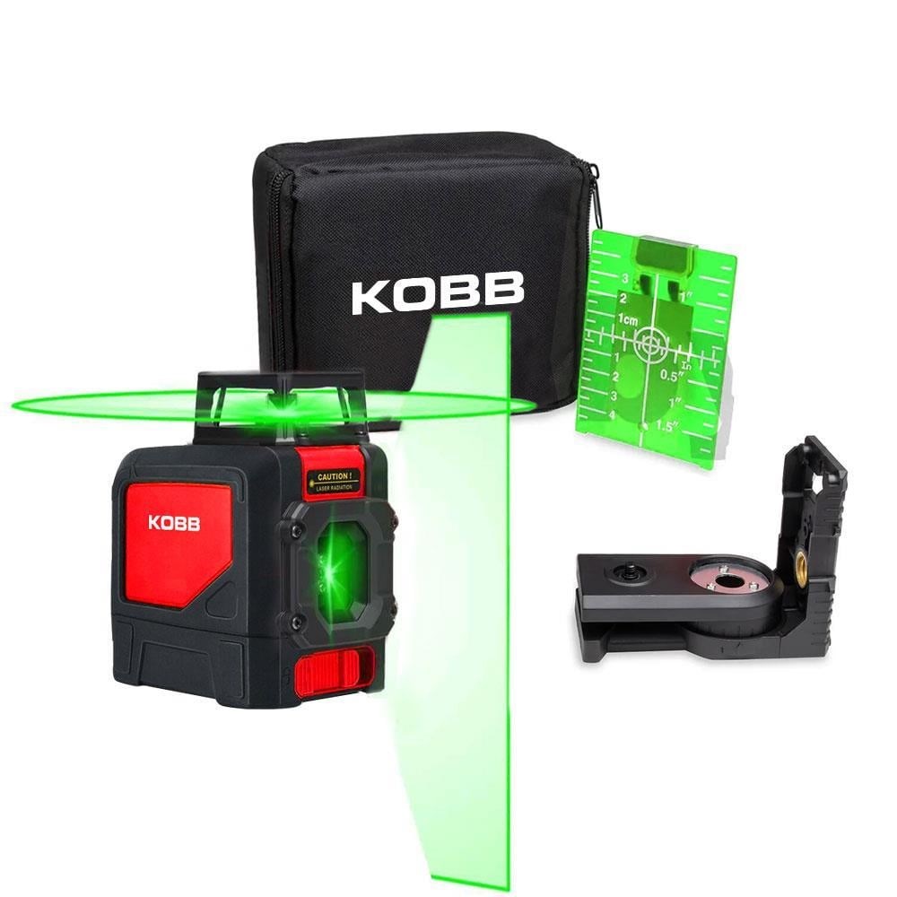 KOBBKOBB KBL30G 25 Metre Profesyonel Yatay 360° ve Dikey Otomatik Hizalamalı Yeşil Çapraz Çizgi Lazer DistomatKBL30G