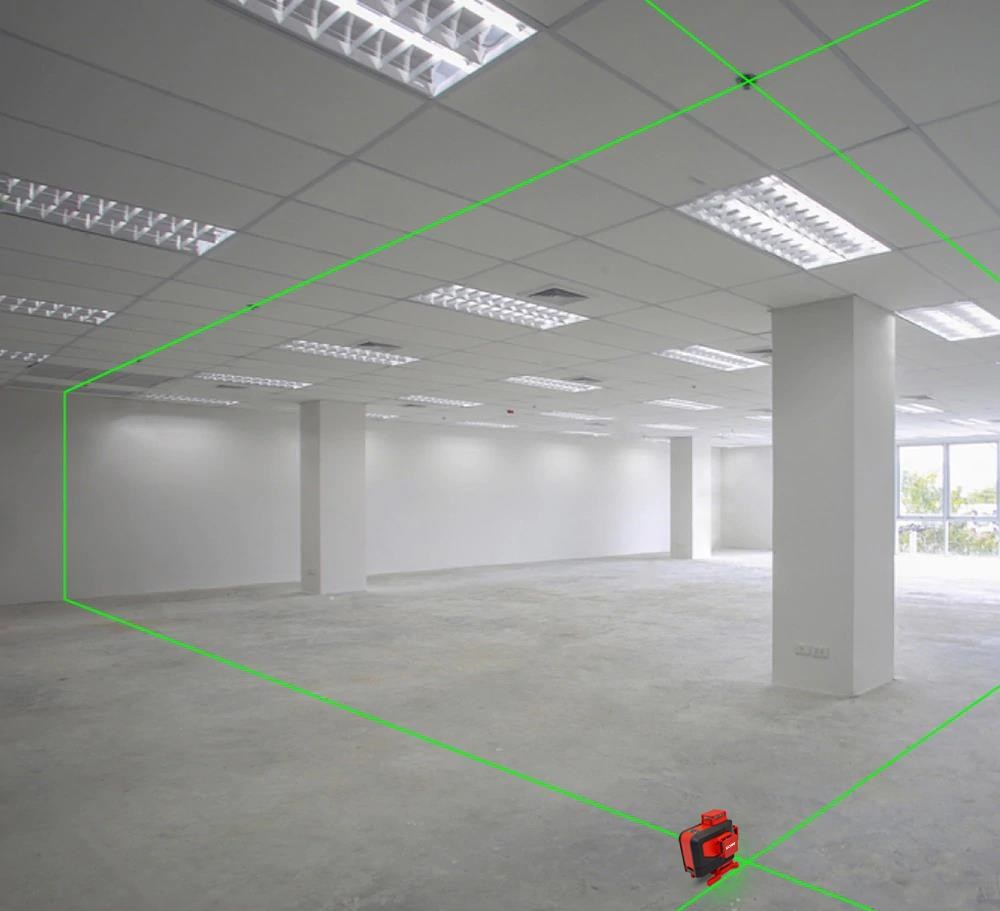 KOBBKOBB KBL35G Profesyonel Li-ion Şarjlı 4X360⁰ Otomatik Hizalamalı Yeşil Çapraz Çizgi Lazer Distomat+Uzaktan KumandaKBL35G