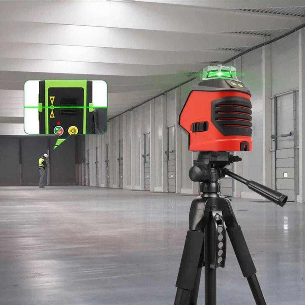 KOBBKOBB KBL88G 25M Profesyonel Yatay 360° ve Dikey Otomatik Hizalamalı Nokta Şakül ve Yeşil Çapraz Çizgi Lazer DistomatKBL88G