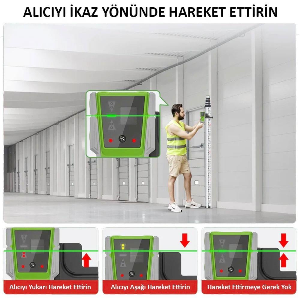 KOBBKOBB KBL8RG 60M Lazer Hizalama DedektörüKBL8RG