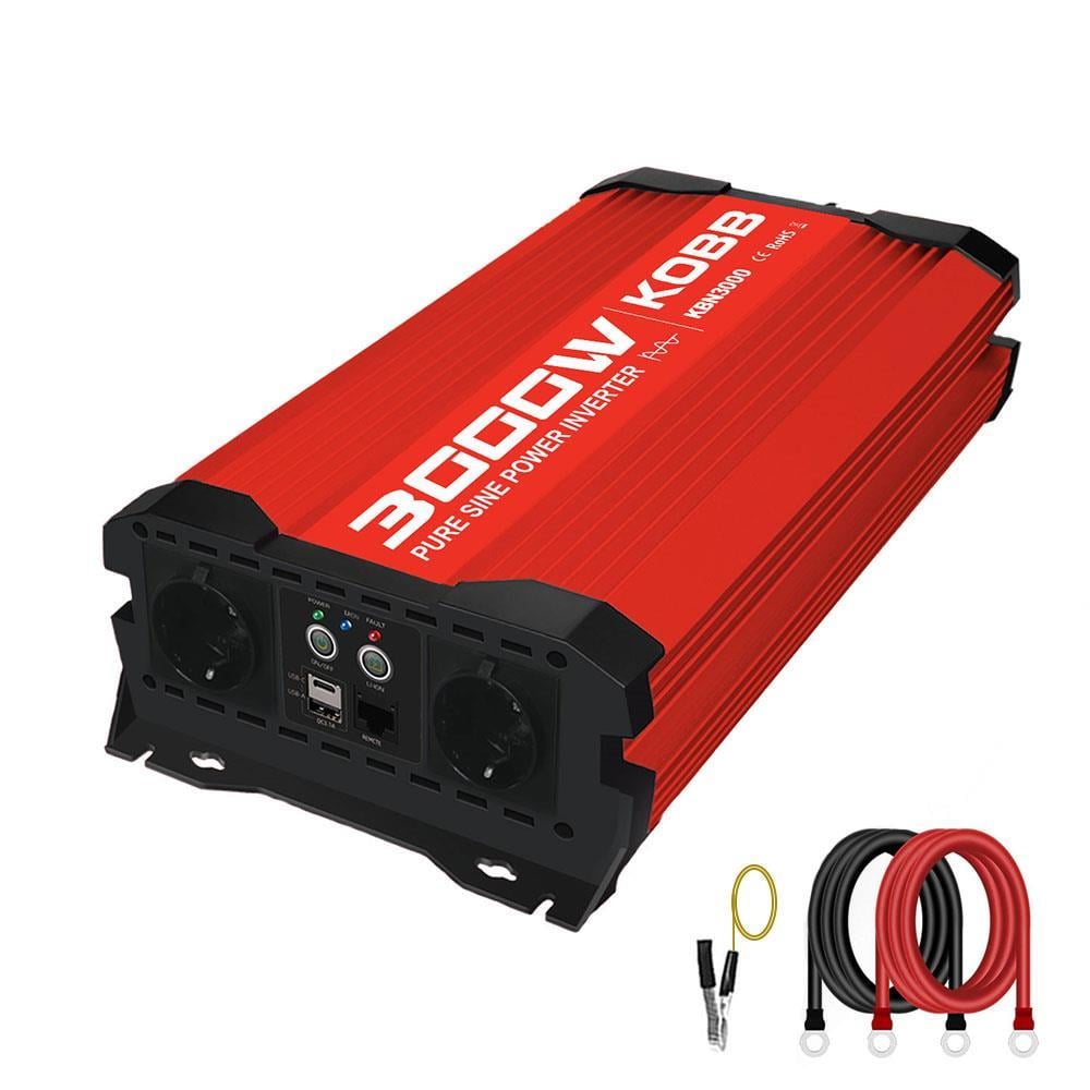 KOBBKOBB KBN3000 12V/220V 3000Watt Tam Sinüs Dönüştürücü İnvertörKBN3000