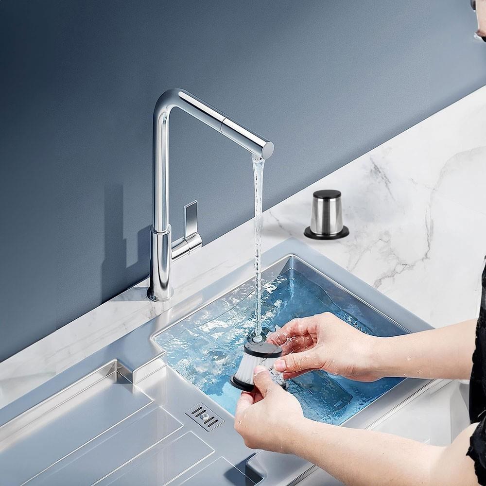 KOBBKOBB KBV20F 12V/Şarjlı Hibrit Araç Süpürgesi İçin Yedek HEPA+Çelik FiltreKBV20F