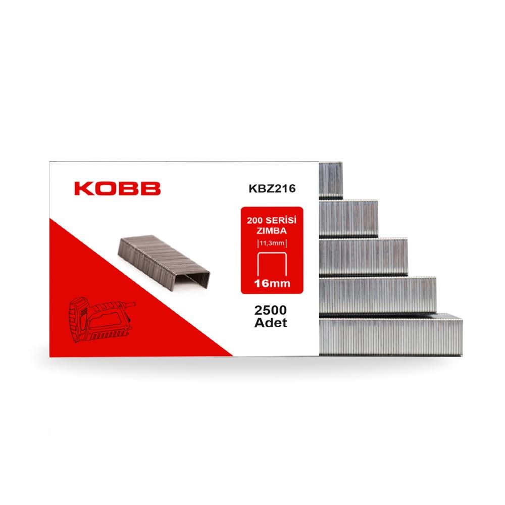 KOBBKOBB KBZ216 16mm 2500 Adet 200 Serisi Ağır Hizmet Tipi Zımba TeliKBZ216