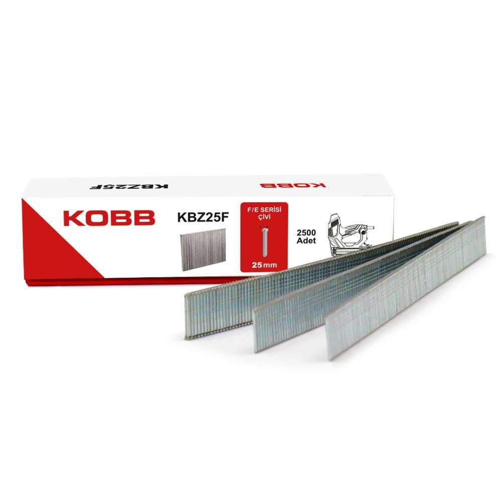 KOBBKOBB KBZ25F 25mm 2500 Adet F/E/J/8 Serisi Ağır Hizmet Tipi Kesik Başlı ÇiviKBZ25F