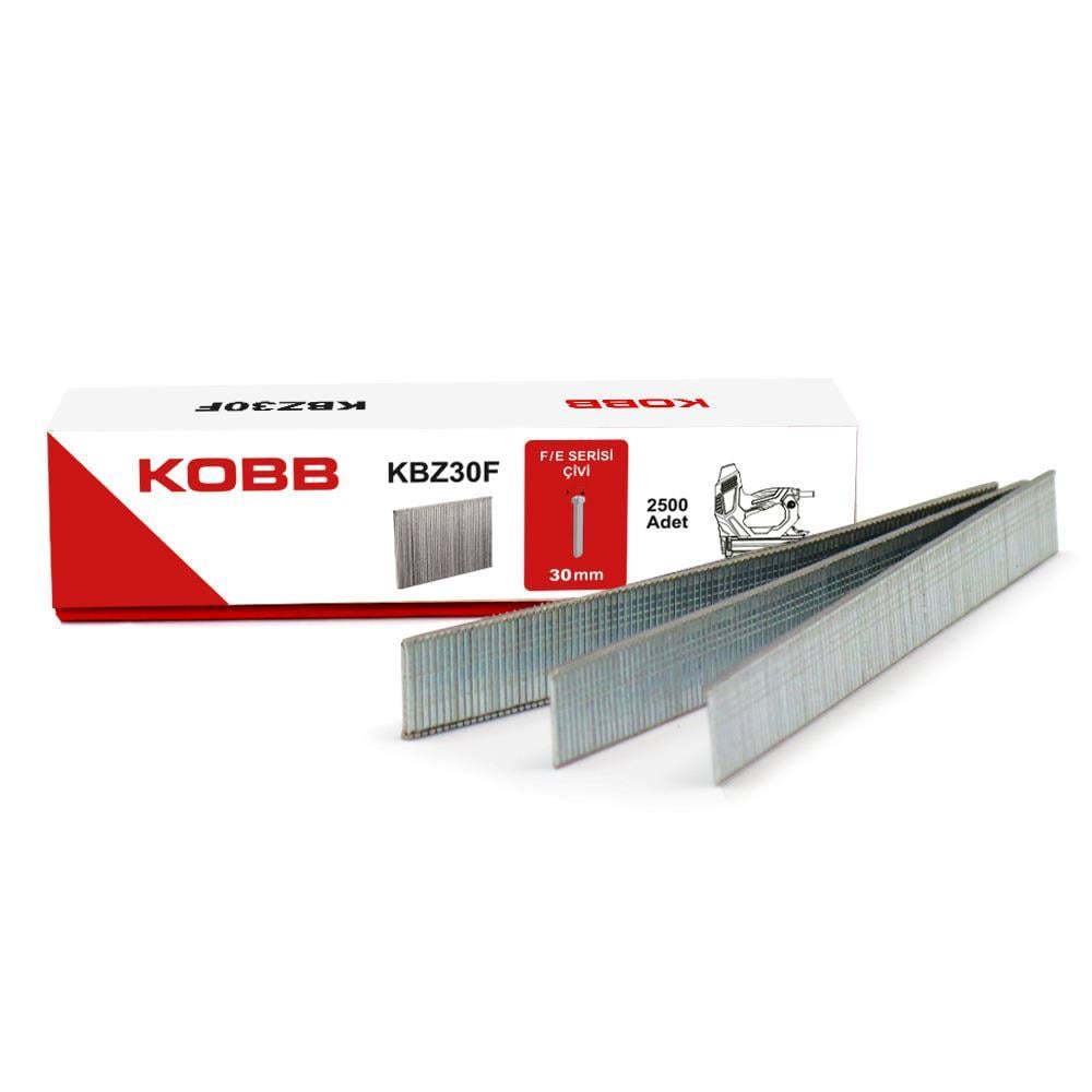 KOBBKOBB KBZ30F 30mm 2500 Adet F/E/J/8 Serisi Ağır Hizmet Tipi Kesik Başlı ÇiviKBZ30F
