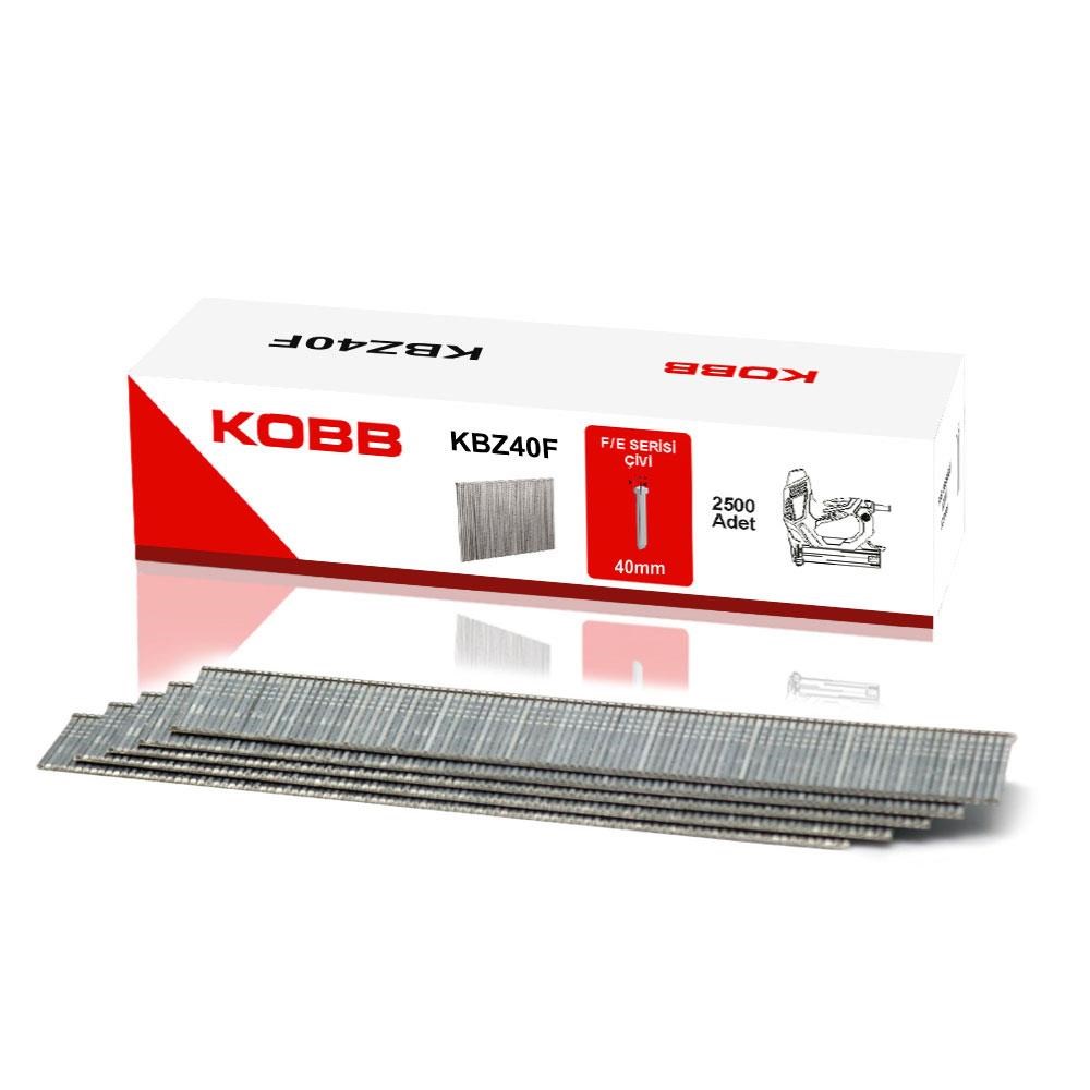 KOBBKOBB KBZ40F 40mm 2500 Adet F/E/J/8 Serisi Ağır Hizmet Tipi Kesik Başlı ÇiviKBZ40F