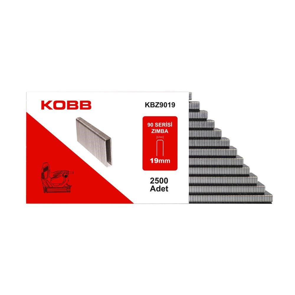 KOBBKOBB KBZ9019 19mm 2500 Adet 90 Serisi Ağır Hizmet Tipi Zımba TeliKBZ9019