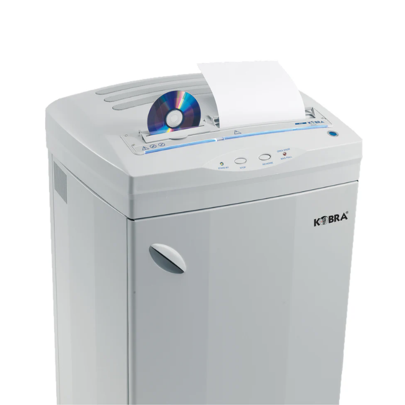 KobraKOBRA 400 HS-6 COMBI 0,8×5 mm Ultra Yüksek Güvenlikli Çapraz Kesim Optik Medya ve Evrak İçin Kombine Evrak İmha Makinesi 200 LitreKOBRA 400 HS-6 COMBI