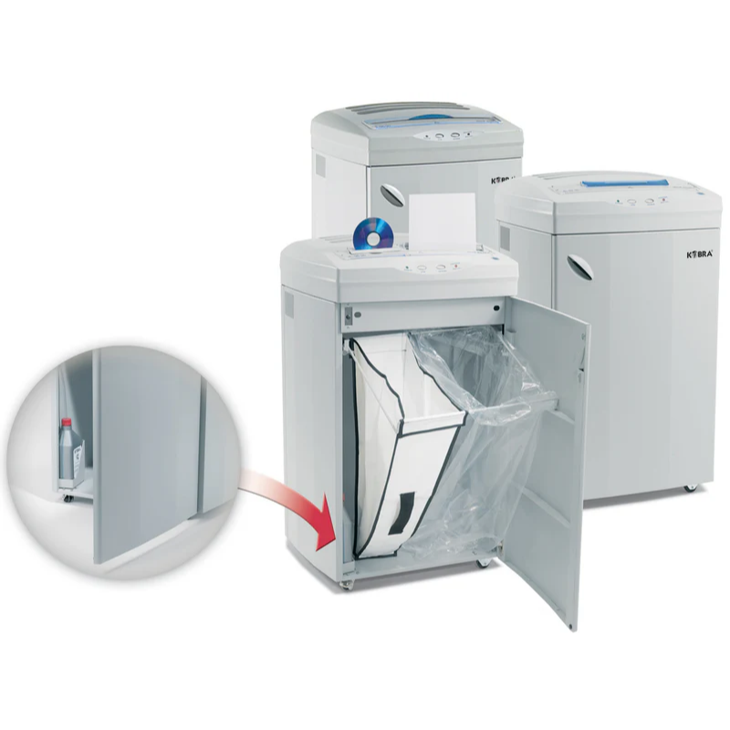 KobraKOBRA 400 HS-6 COMBI 0,8×5 mm Ultra Yüksek Güvenlikli Çapraz Kesim Optik Medya ve Evrak İçin Kombine Evrak İmha Makinesi 200 LitreKOBRA 400 HS-6 COMBI