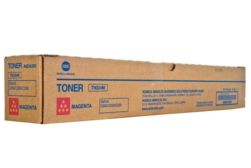 MINOLTAKonica Minolta TN-324M Magenta Kırmızı Orjinal Fotokopi Toneri Bizhup C258-308-368 26.000 Sayfa9988365425137