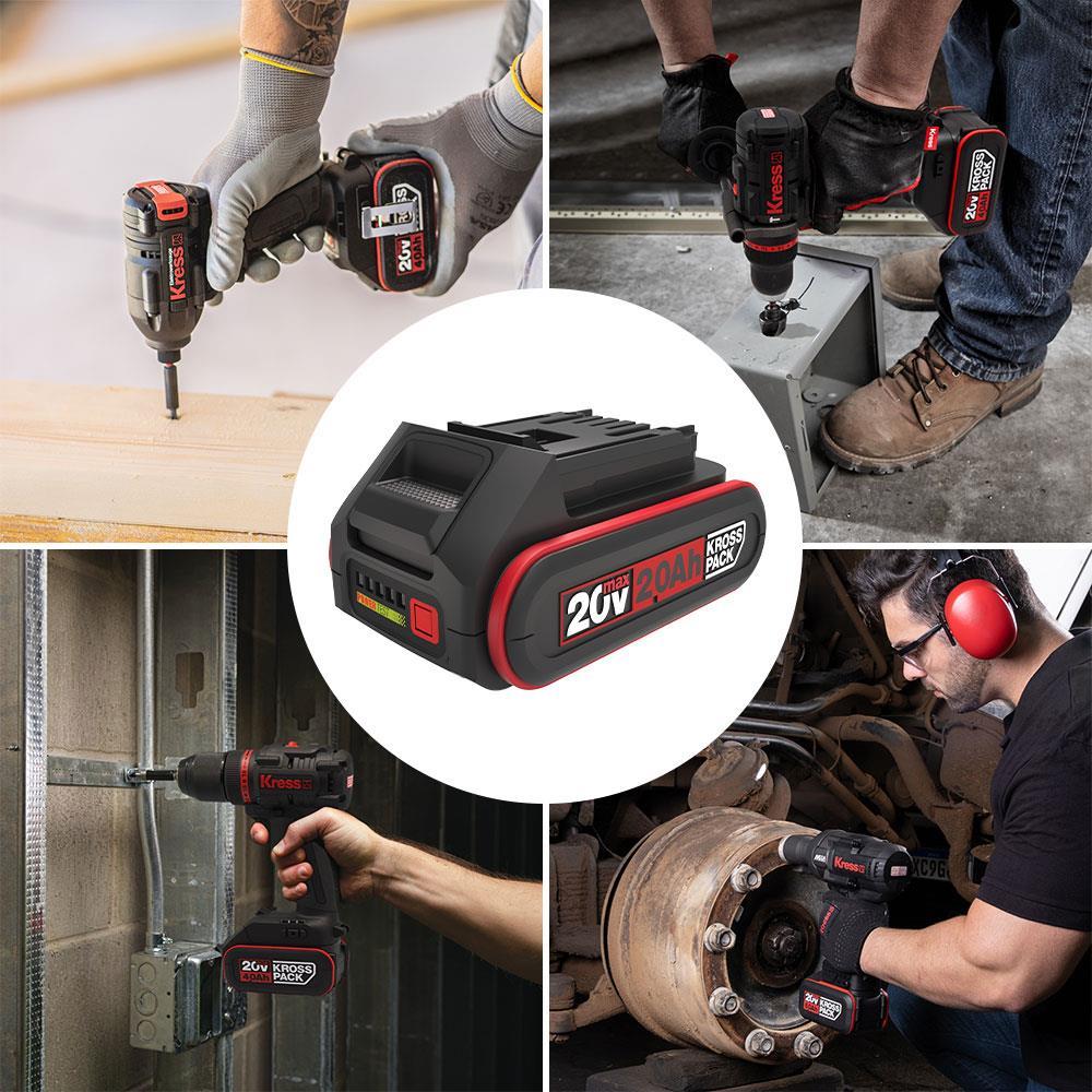 KressKress KAB20 20Volt 2.0Ah. Li-ion Kross Pack Profesyonel Yedek AküKAB20