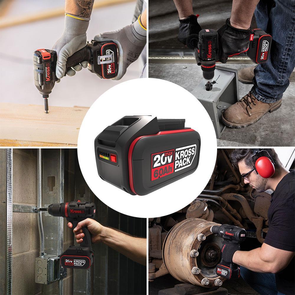 KressKress KAB24 20Volt 6.0Ah Li-ion Kross Pack Profesyonel Yedek AküKAB24