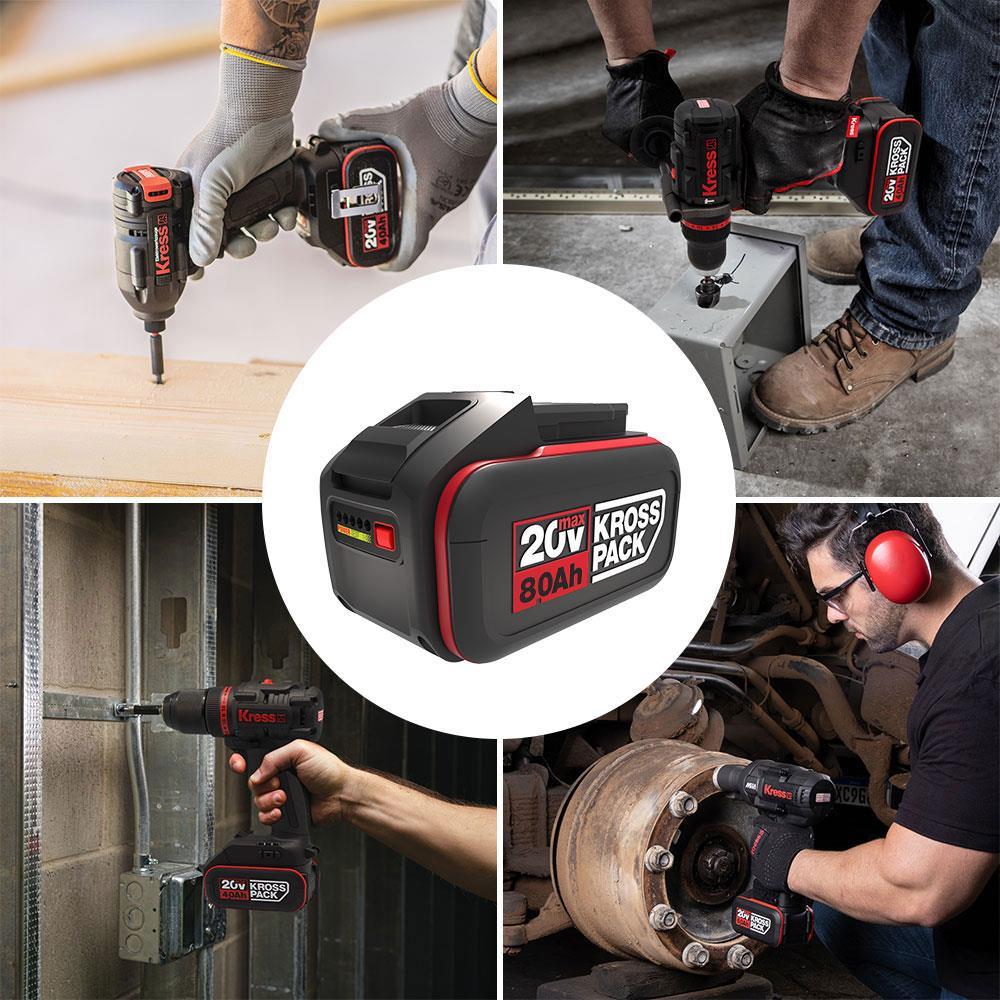 KressKress KAB25 20Volt 8.0Ah Li-ion Kross Pack Profesyonel Yedek AküKAB25