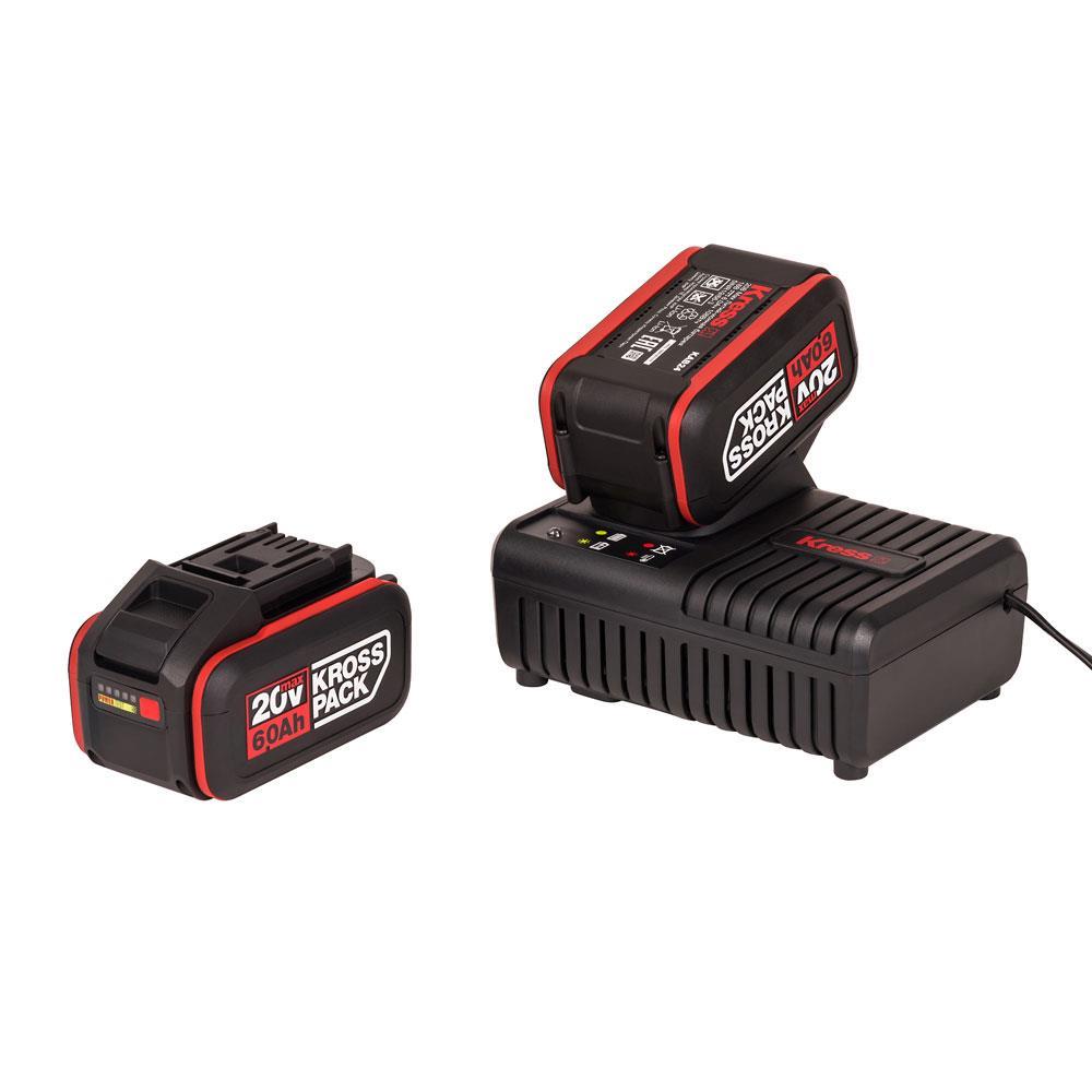KressKress KAD22 20Volt 6.0Ah Kross Pack Li-ion Çift Akü ve Akü Şarj CihazıKAD22