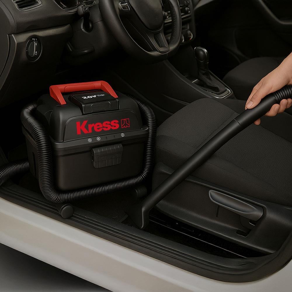 KressKress KH035.9 20Volt 250W/17Kpa Flexi Esnek Hortumlu Şarjlı Islak/Kuru Süpürge & Üfleme (Akü Dahil Değildir)KH035.9