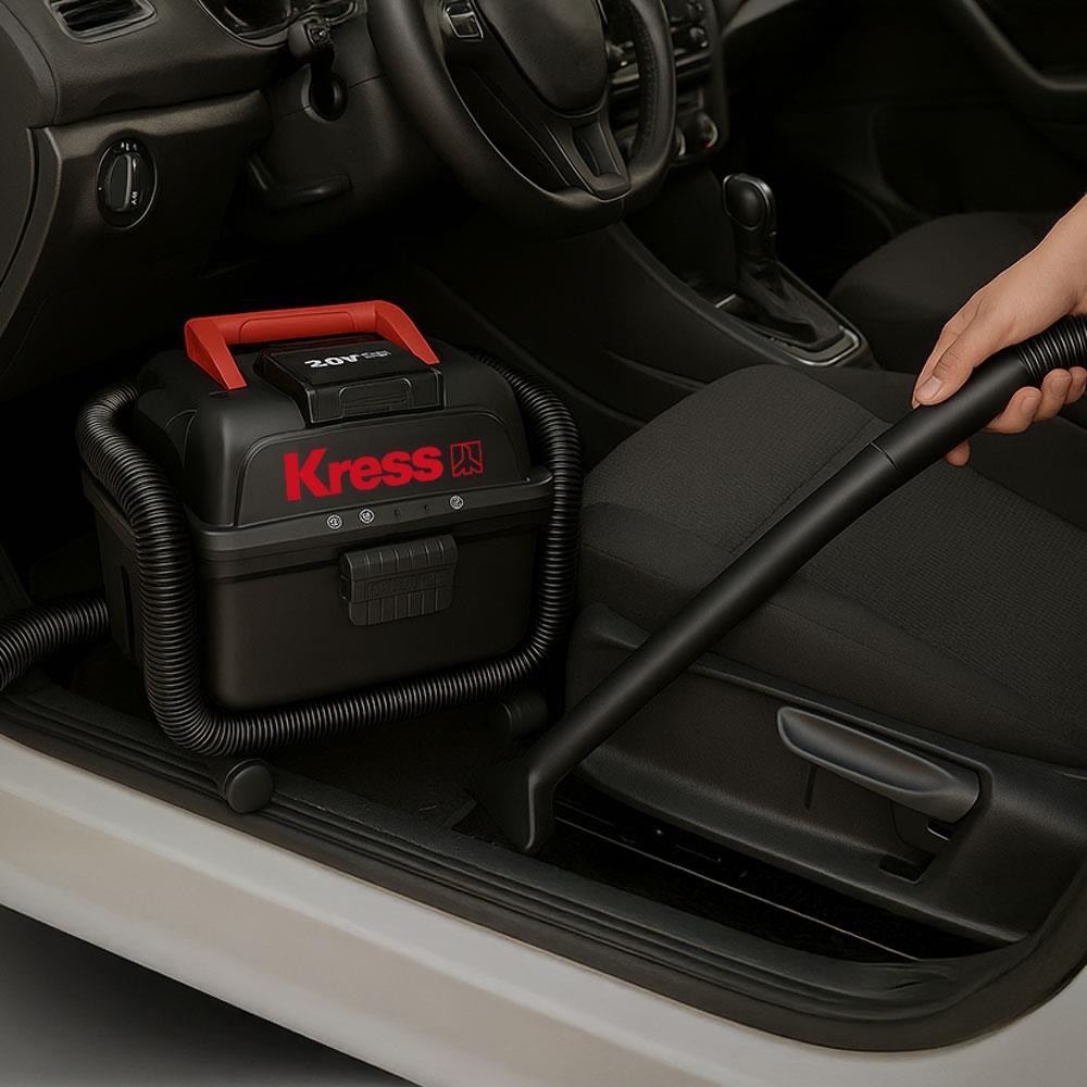 KressKress KH035.9 20Volt 250W/17Kpa Flexi Esnek Hortumlu Şarjlı Islak/Kuru Süpürge & Üfleme (Akü Dahil Değildir)KH035.9