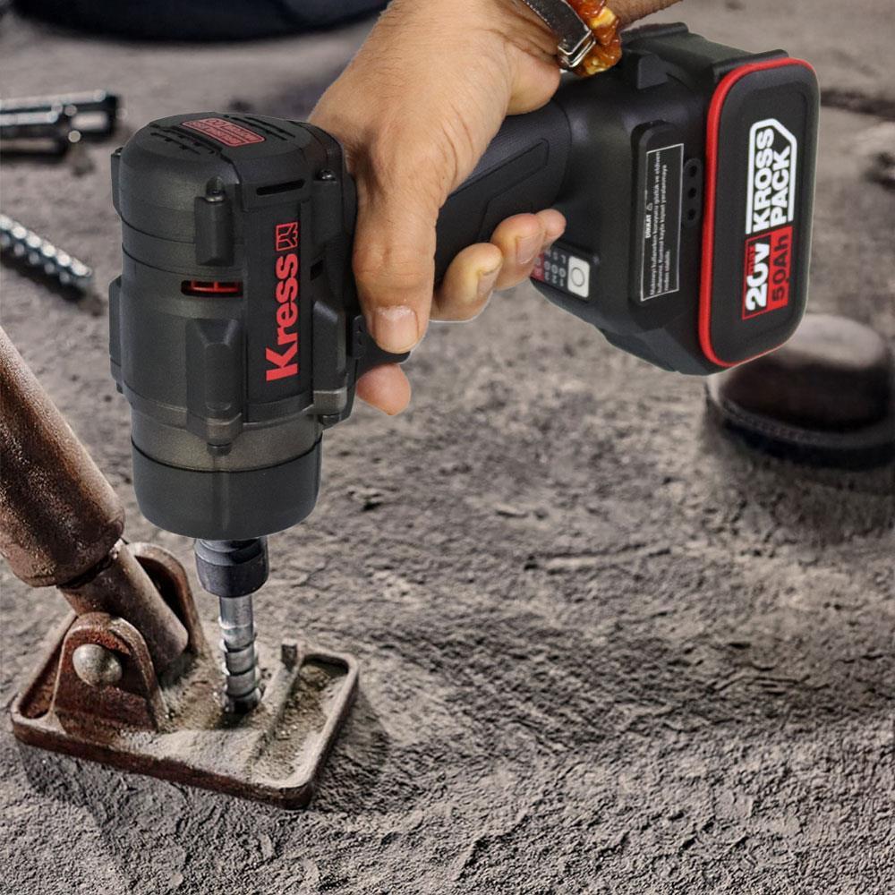 KressKress KH276.91 20Volt 700/850Nm Kömürsüz Profesyonel Şarjlı Somun Sıkma (Akü Dahil Değildir)KH276.91