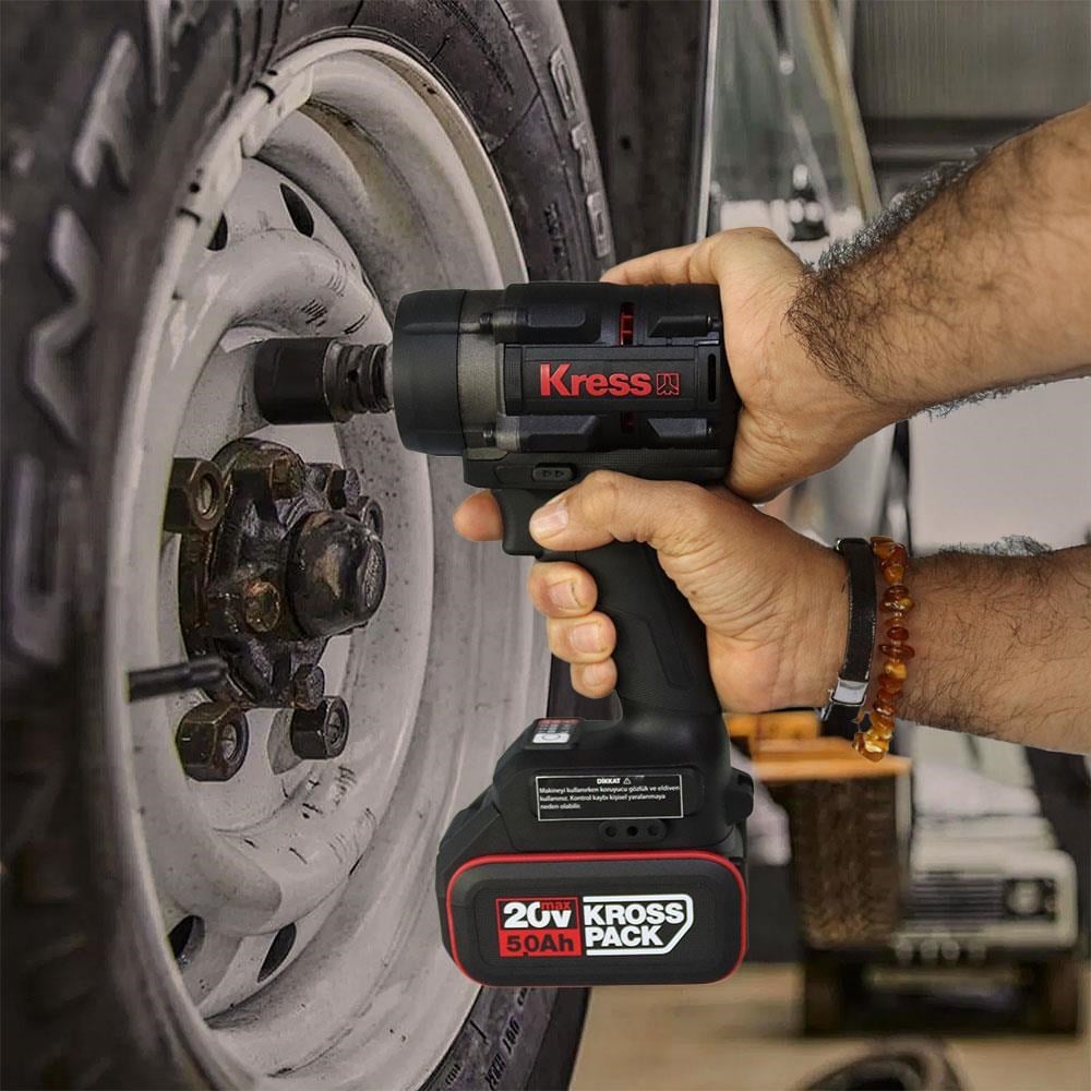 KressKress KH276.91 20Volt 700/850Nm Kömürsüz Profesyonel Şarjlı Somun Sıkma (Akü Dahil Değildir)KH276.91