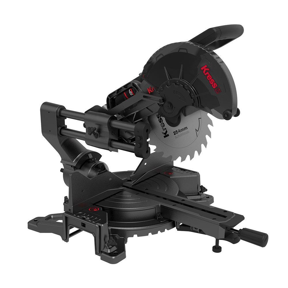 KressKress KH483.9 40Volt 1400W 254MM Kömürsüz Kızaklı Bluetooth Bağlantılı Profesyonel Gönye Kesme (Akü Dahil Değildir)KH483.9