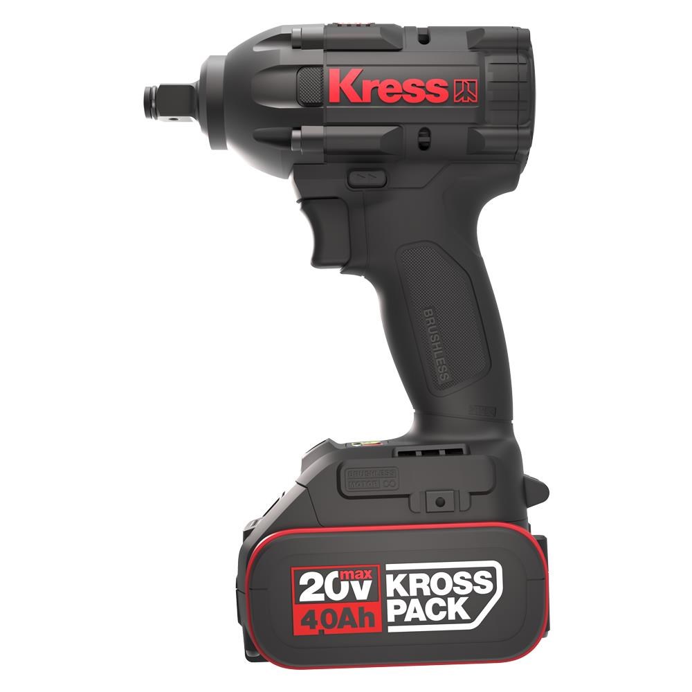 KressKress KUB30.2 20Volt/4.0Ah. Li-ion Çift Akülü 300Nm Kömürsüz Profesyonel Şarjlı Somun SıkmaKUB30.2