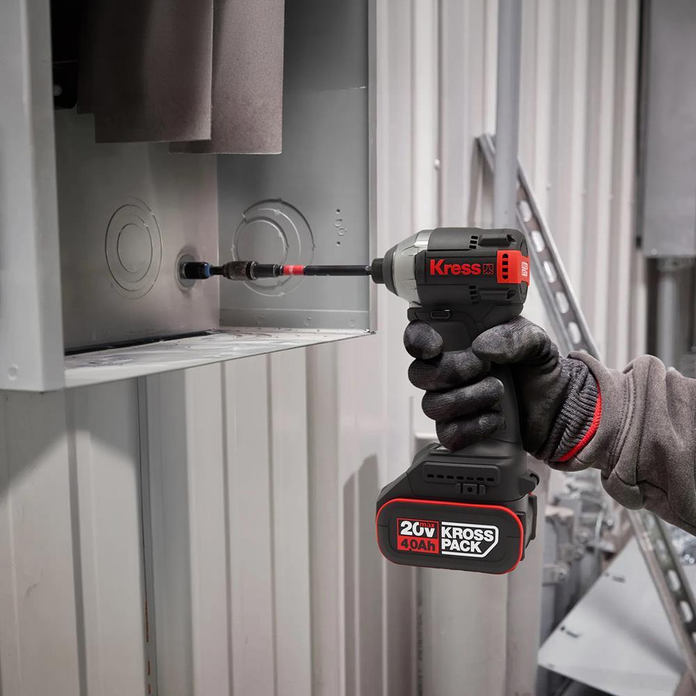 KressKress KUB61.91 20Volt 230Nm Kömürsüz Profesyonel Şarjlı Otomatik Darbe Ayarlı Tornavida (Akü Dahil Değildir)KUB61.91