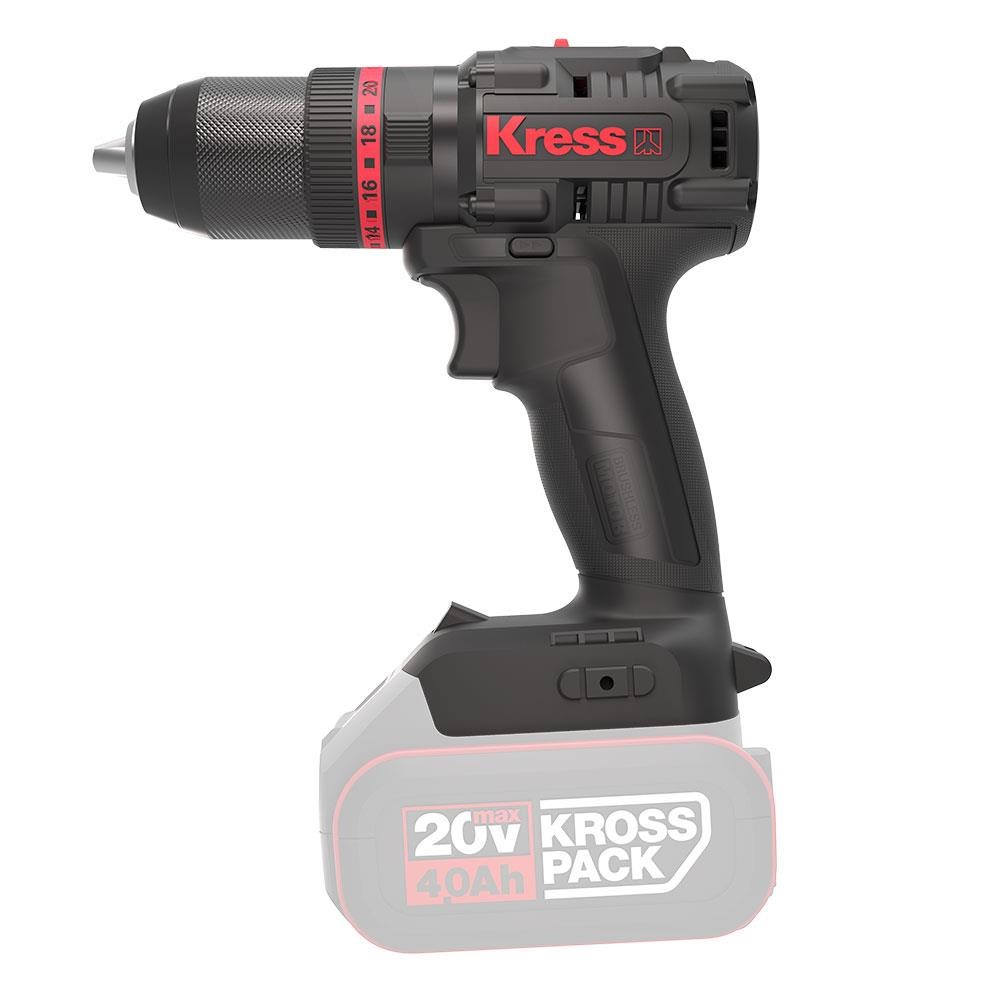 KressKress KUC30.91 20Volt Kömürsüz Profesyonel Şarjlı Darbeli Matkap (Akü Dahil Değildir)KUC30.91