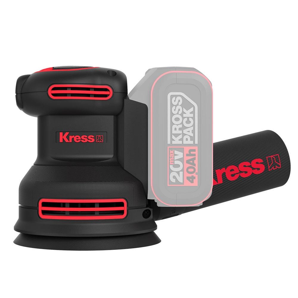 KressKress KUD20.9 20Volt 125mm Kömürsüz Profesyonel Devir Ayarlı Eksantrik Zımpara (Akü Dahil Değildir)KUD20.9