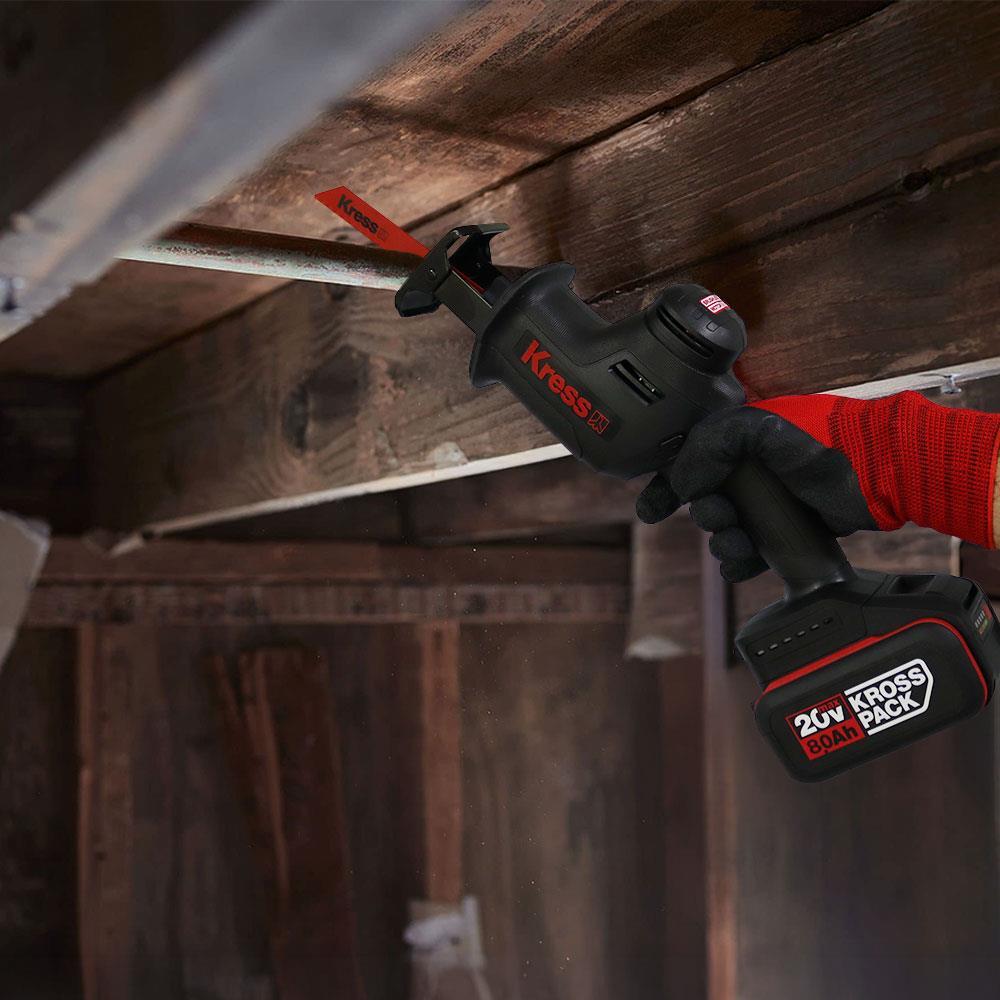 KressKress KUE00.91 20Volt Kömürsüz Profesyonel Tilki Kuyruğu Testere (Akü Dahil Değildir)KUE00.91