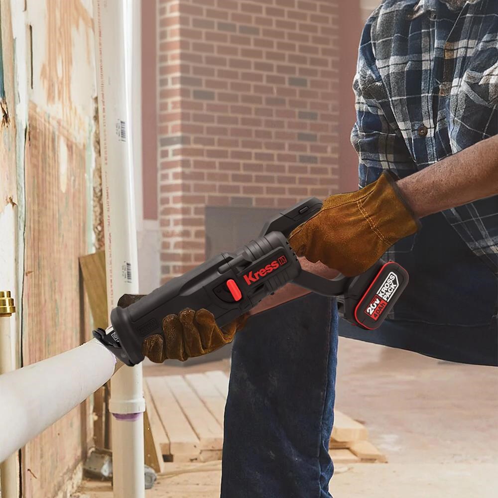 KressKress KUE01 20Volt/4.0Ah Li-ion Çift Akülü Kömürsüz Profesyonel Tilki Kuyruğu TestereKUE01
