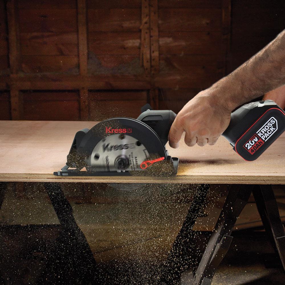 KressKress KUE11.9 20Volt Kömürsüz 140MM Profesyonel Çok Amaçlı Daire Testere (Akü Dahil Değildir)KUE11.9