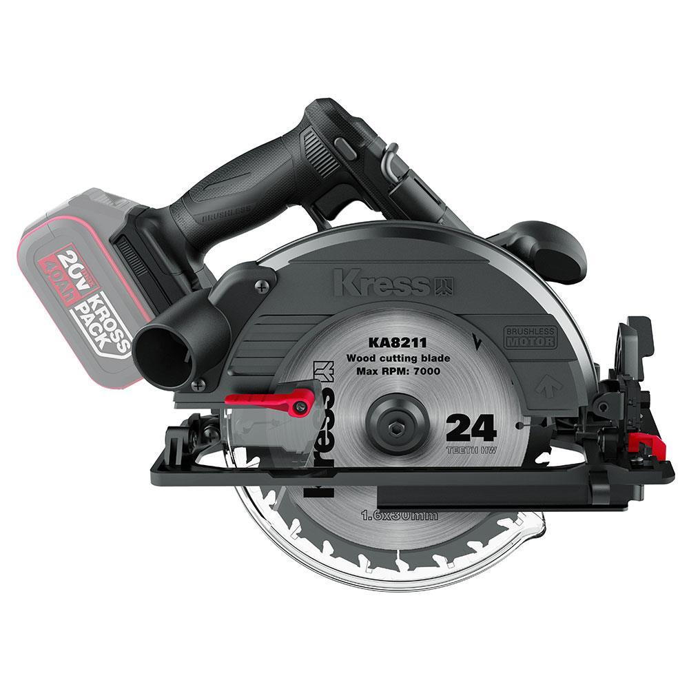 KressKress KUE15.9 20Volt 185MM Kömürsüz Profesyonel Daire Testere (Akü Dahil Değildir)KUE15.9