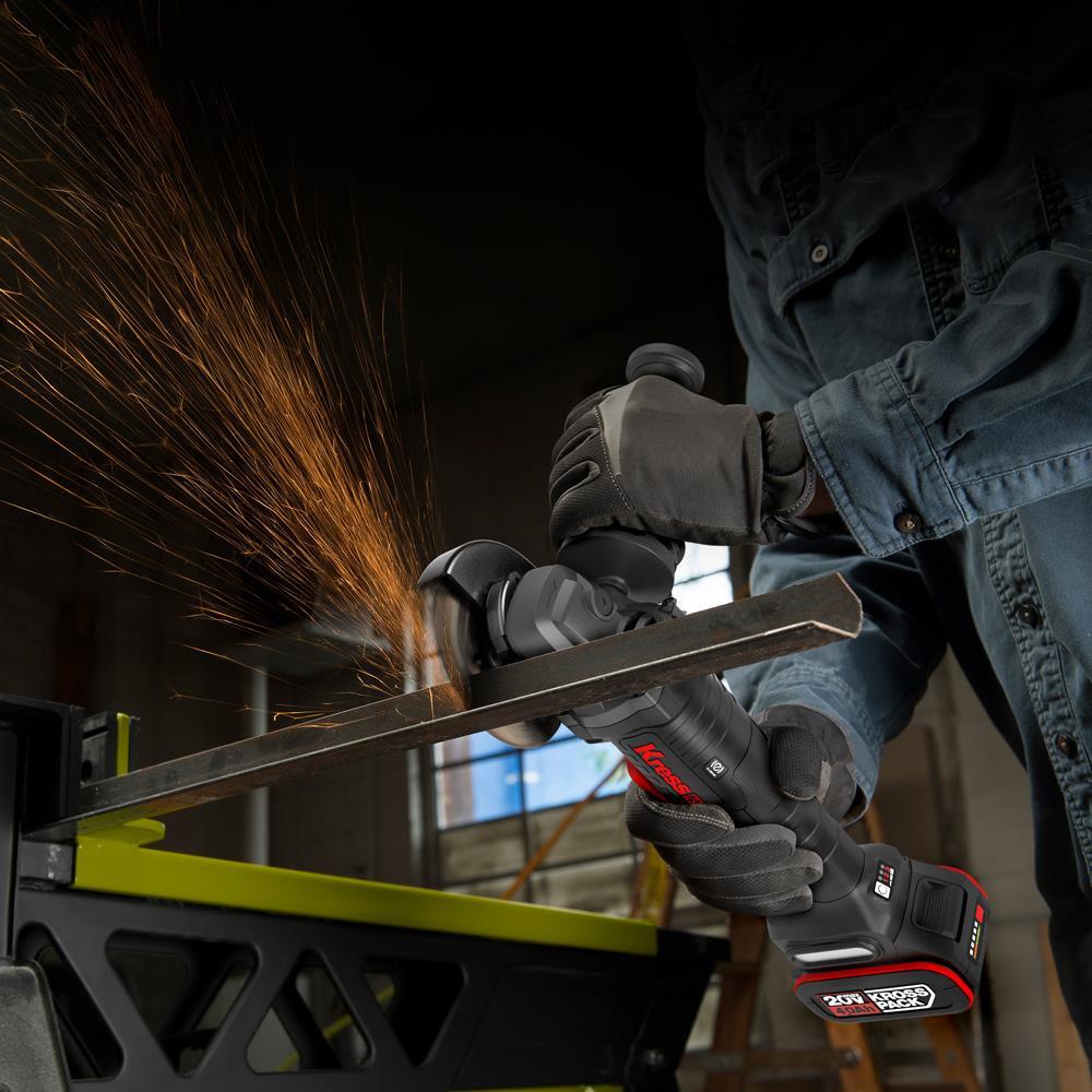 KressKress KUH04.91 20Volt 125mm Kömürsüz Profesyonel Şarjlı Devir Ayarlı Avuç Taşlama (Akü Dahil Değildir)KUH04.91