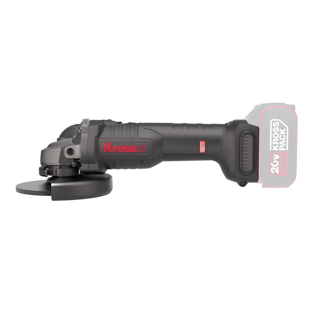 KressKress KUH10.9 20Volt 125mm Kömürsüz Profesyonel Şarjlı Devir Ayarlı Avuç Taşlama (Akü Dahil Değildir)KUH10.9