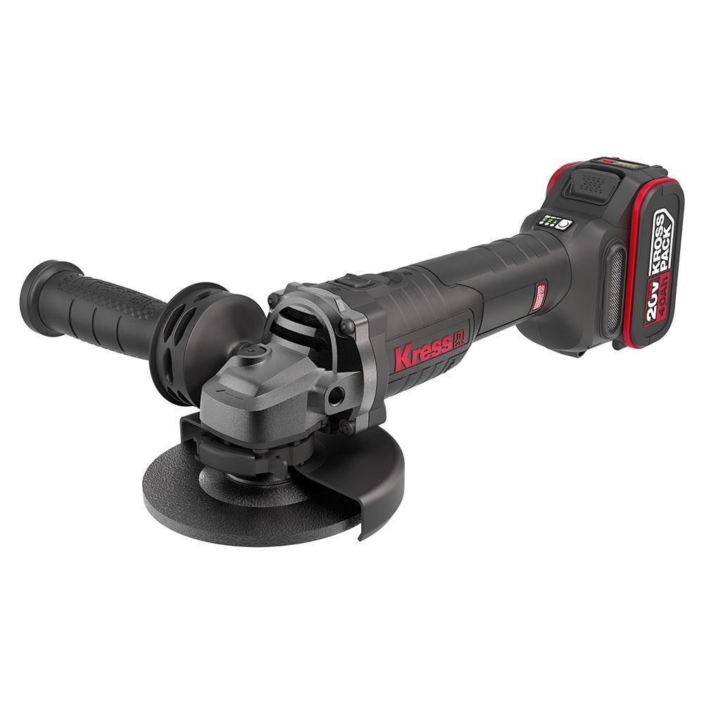 KressKress KUH10.2 20Volt 4.0Ah. Li-ion Çift Akülü 125mm Kömürsüz Profesyonel Şarjlı Devir Ayarlı Avuç TaşlamaKUH10.2