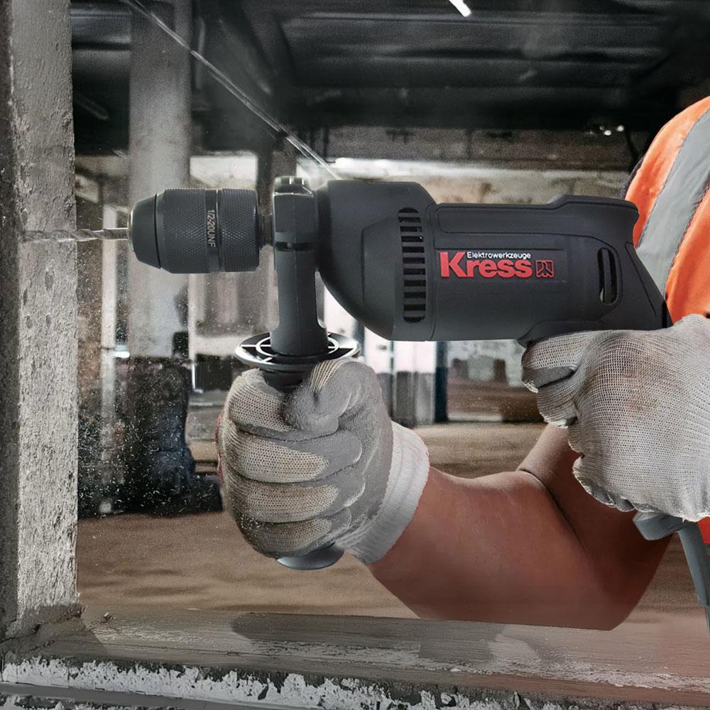 KressKress KUY02P 650Watt 13mm Profesyonel Darbeli MatkapKUY02P