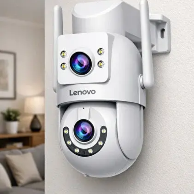 LENOVOLenovo X6T 3MP+3MP 2 Kamera 1 PT Kamera 1 Sabit Smart Wifi Kamera6931379950228