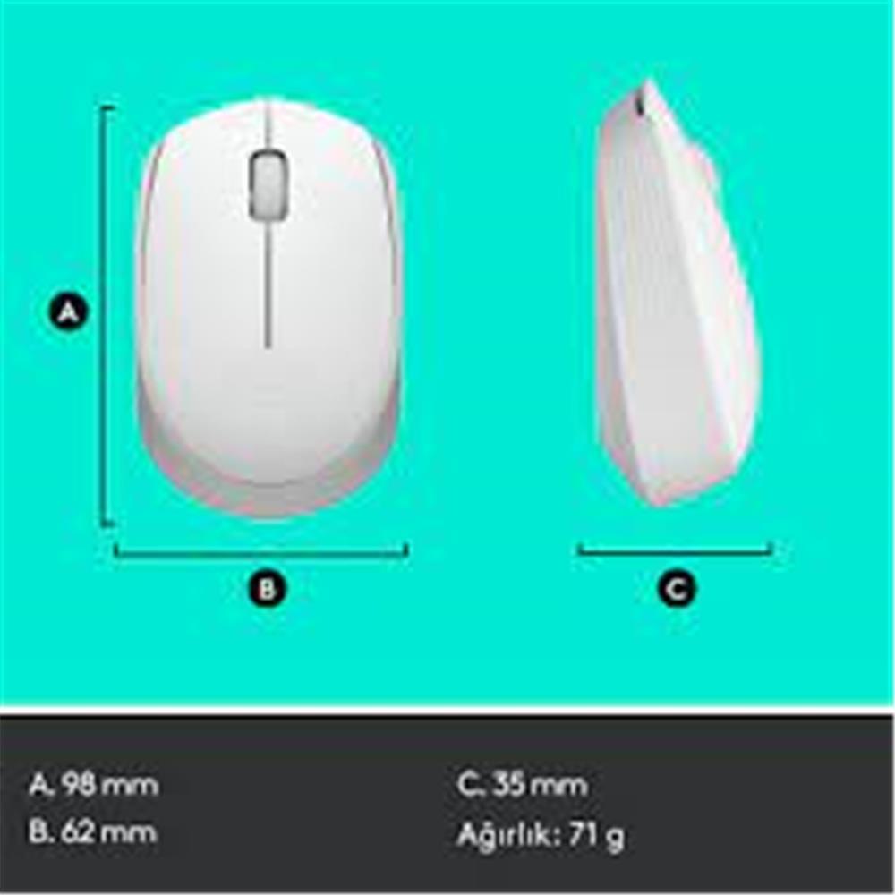 LOGITECHLogitech 910-006867 M171 Kablosuz Beyaz Mouse5099206108790