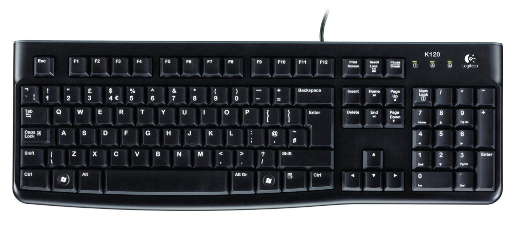 LOGITECHLogitech 920-002508 K120 İngilizce Usb Kablolu Siyah Klavye5099206020917