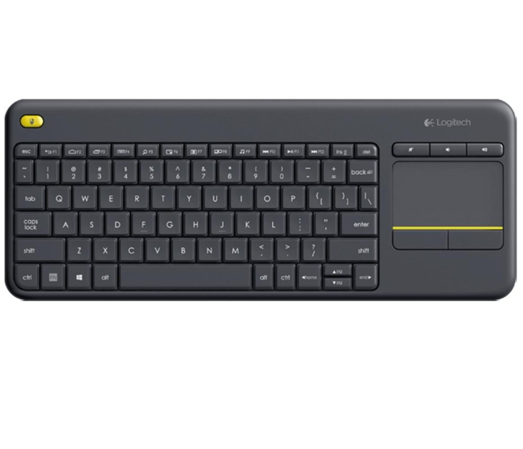 LOGITECHLogitech 920-007149 Wireless Touch K400 Plus Siyah TV Kablosuz Klavye5099206059467