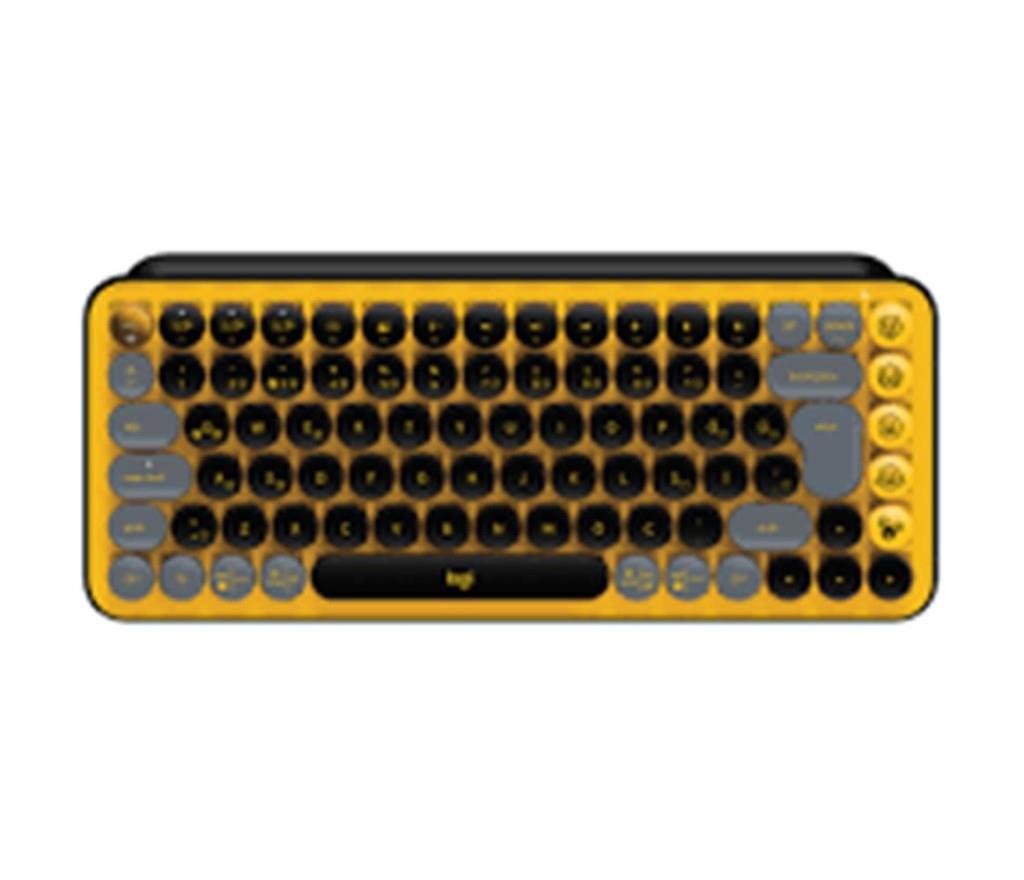 LOGITECHLogitech 920-010818 POP Keys Yellow-Black Kablosuz Mekanik Emoji Klavyesi5099206102026