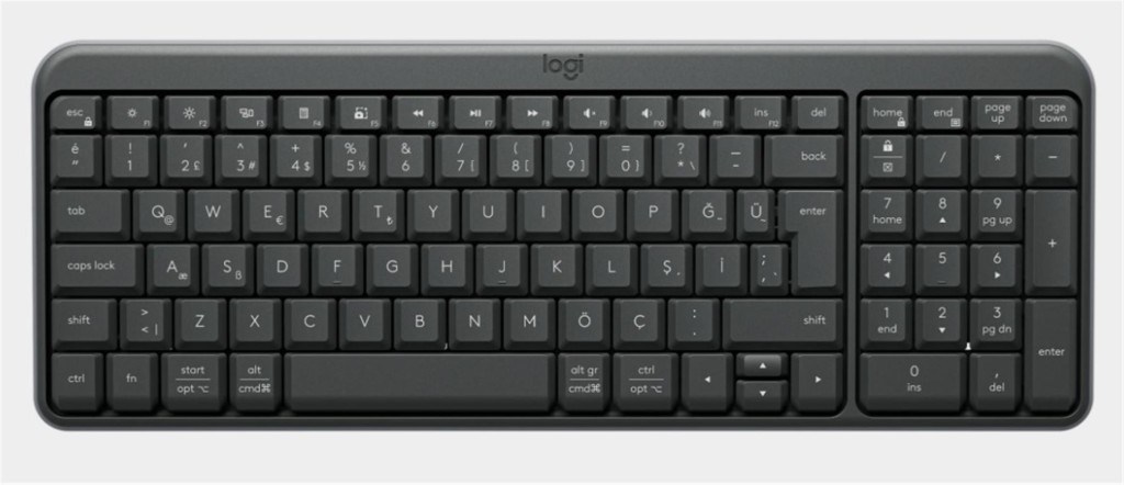 LOGITECHLogitech 920-013460 K250 Kablosuz Bluetooth Siyah Klavye5099206130500