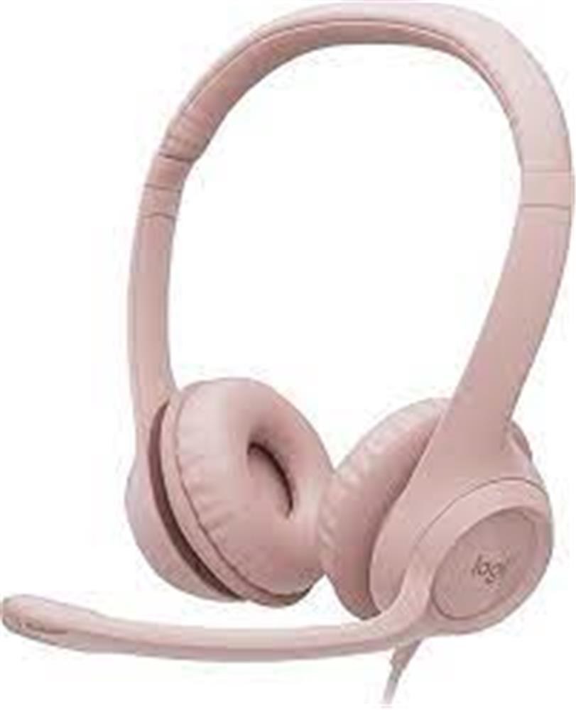 LOGITECHLogitech 981-001281 H390 Pudra Pembe Usb Mikrofonlu Kulaklık5099206107298