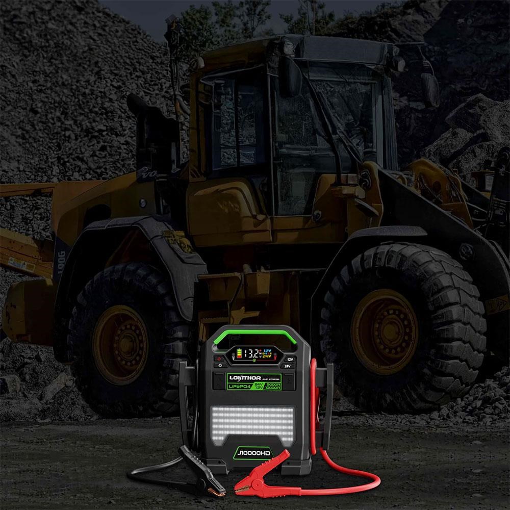 LokithorLokithor J10000HD 12V/24V 10.000Amp LiFePO4 Akıllı Akü Takviye + Powerbank + Led LambaJ10000HD