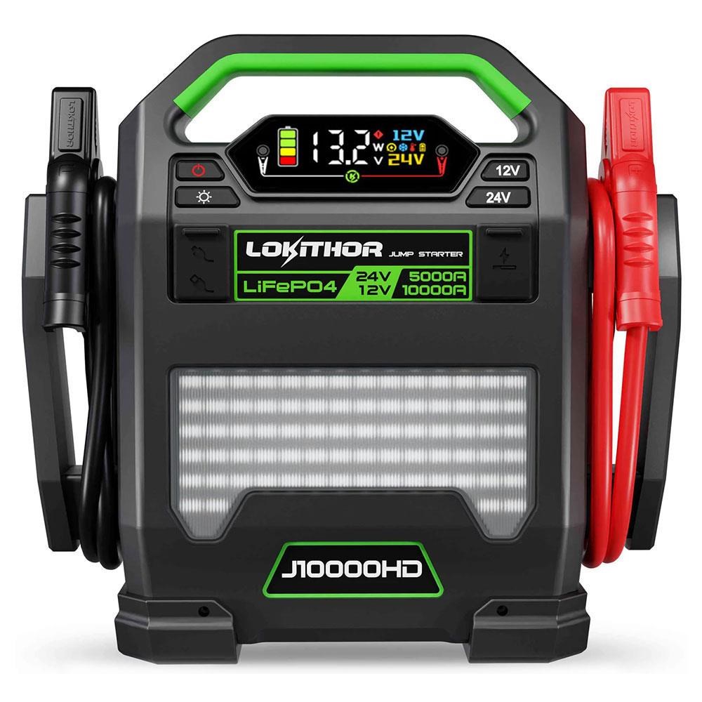 LokithorLokithor J10000HD 12V/24V 10.000Amp LiFePO4 Akıllı Akü Takviye + Powerbank + Led LambaJ10000HD