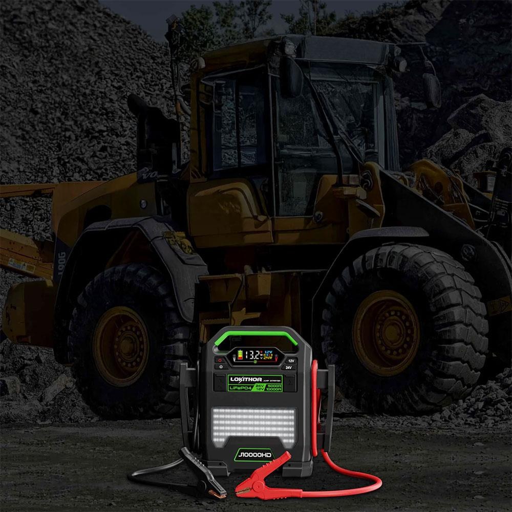 LokithorLokithor J10000HD 12V/24V 10.000Amp LiFePO4 Akıllı Akü Takviye + Powerbank + Led LambaJ10000HD