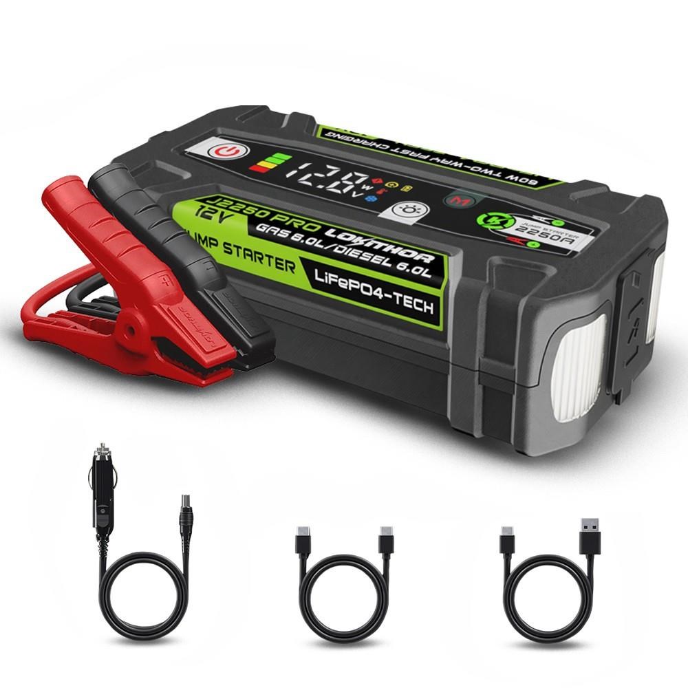 LokithorLokithor J2250PRO 12V 2250Amp LiFePO4 Akıllı Akü Takviye + Powerbank + Led LambaJ2250PRO