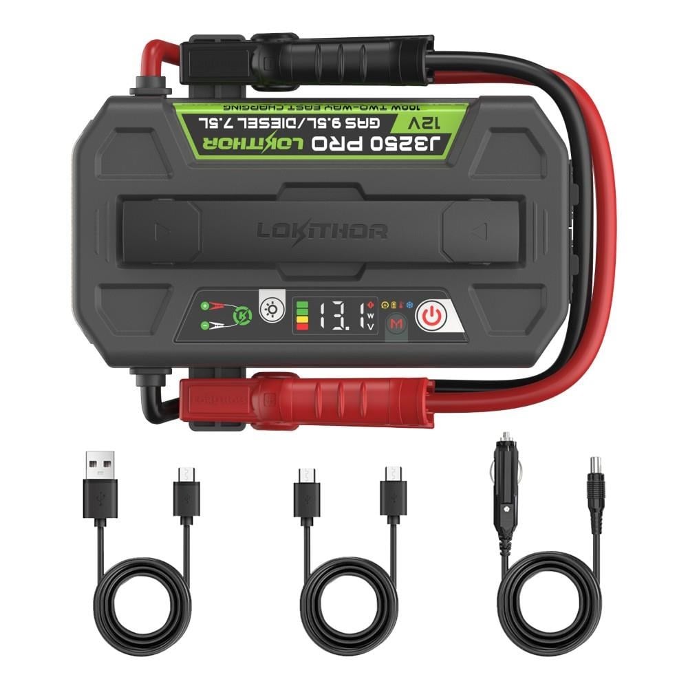 LokithorLokithor J3250PRO 12V 3250Amp LiFePO4 Akıllı Akü Takviye + Powerbank + Led LambaJ3250PRO