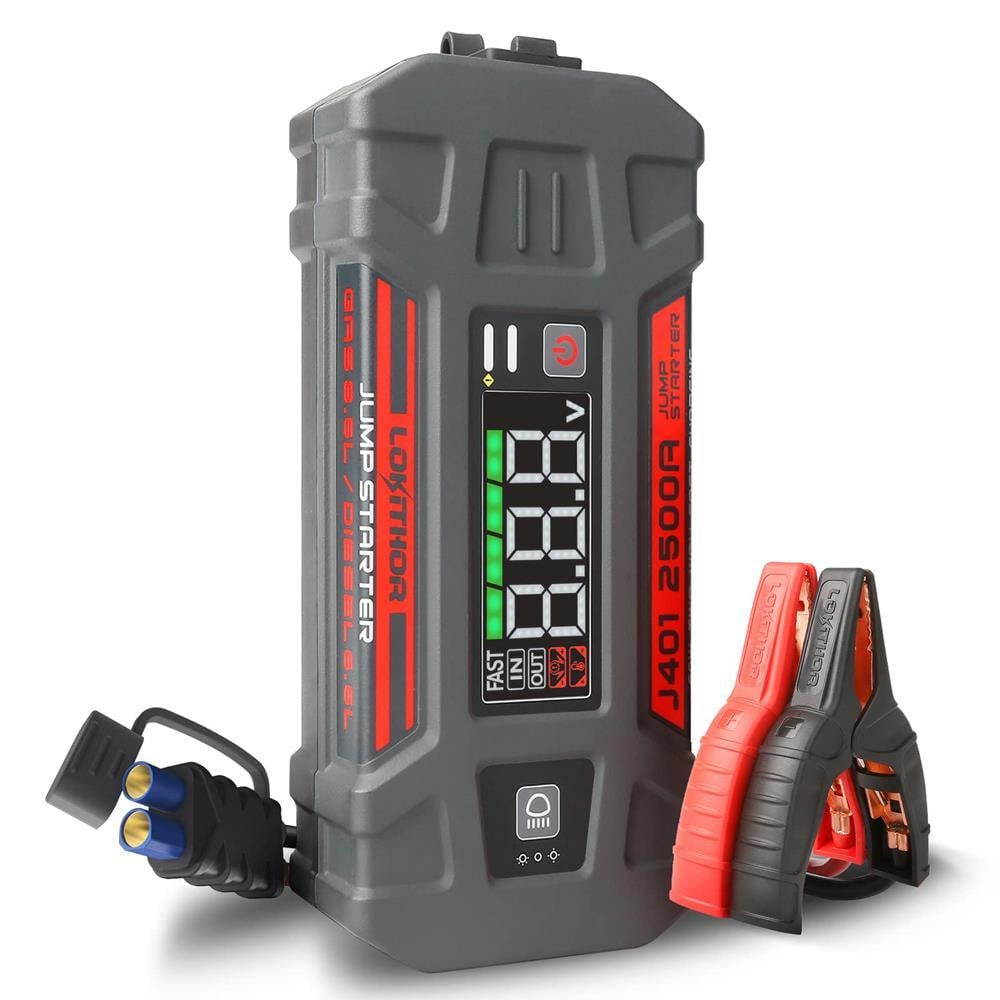 LokithorLOKITHOR J401 12V 2500Amp Li-Polimer Akıllı Akü Takviye + Powerbank + Led LambaJ401