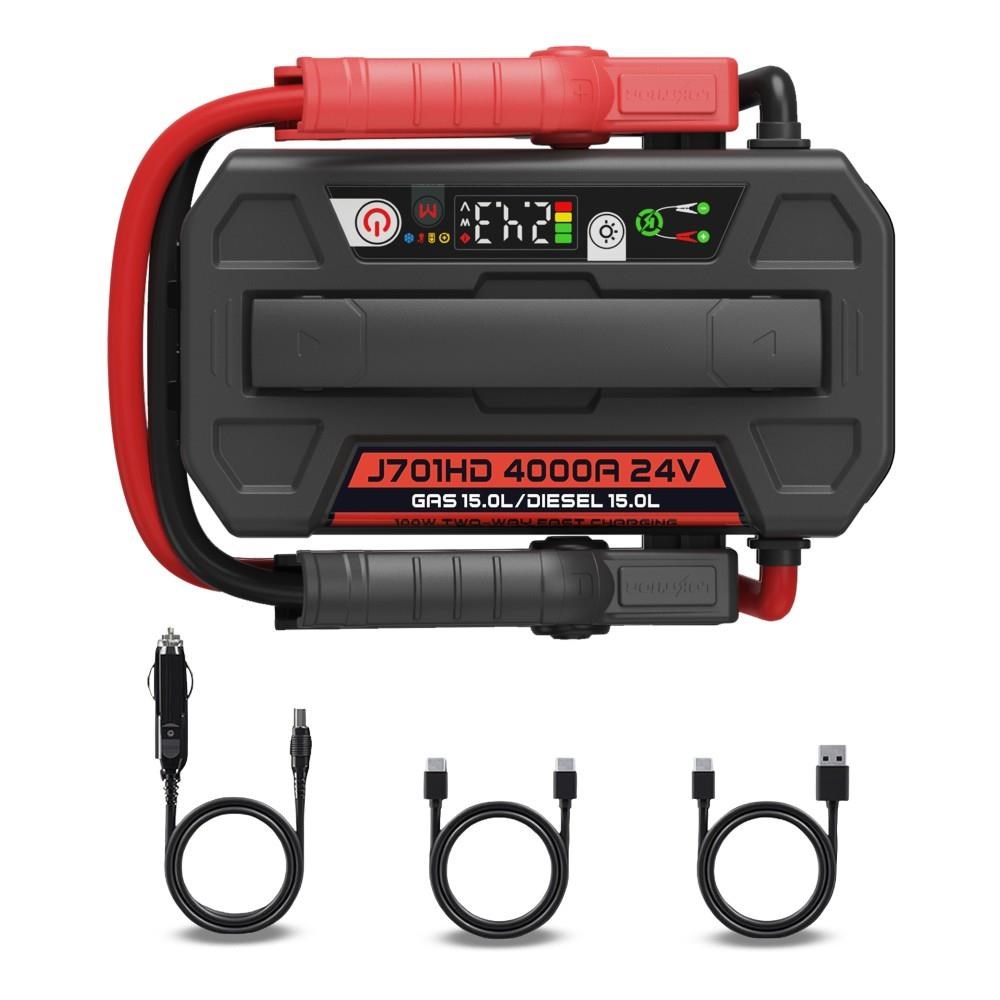 LokithorLokithor J701HD 24V 4000Amp Li-Polimer Akıllı Akü Takviye + Powerbank + Led LambaJ701HD